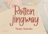 Rotten Jingway Font - Featured Image