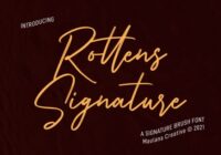 Rottens Signature Font - Featured Image