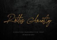 Rottis Amesty Font - Featured Image