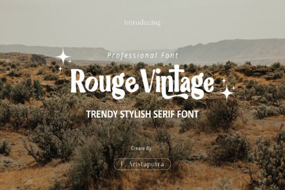 Rouge Vintage Font - Featured Image