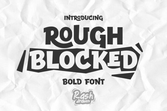 Rough Blocked Font - Featured Image