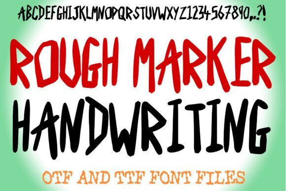 Rough Marker Font - Featured Image