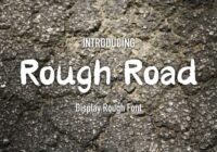 Rough Road Font - Featured Image
