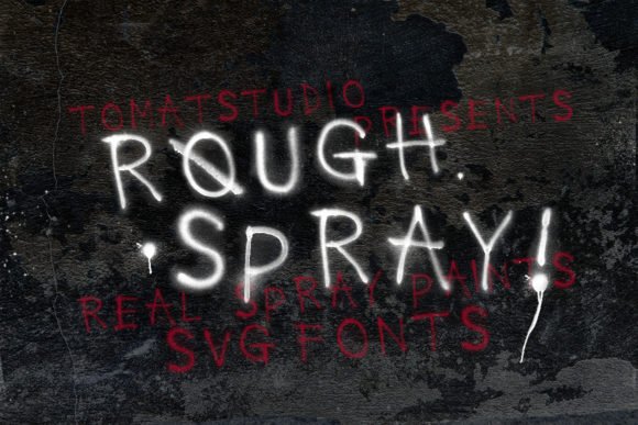 Rough Spray Font - Featured Image