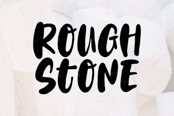 Rough Stone Font - Featured Image
