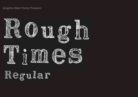 Rough Times Regular Font Font - Featured Image