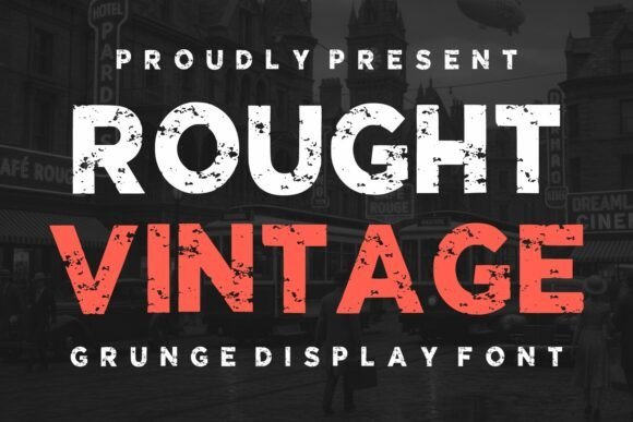 Rought Vintage Font - Featured Image