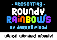 Roundy Rainbows Font - Featured Image