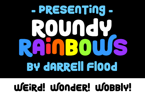 Roundy Rainbows Font - Featured Image