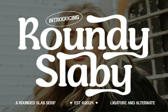 Roundyslaby Regular Font - Featured Image