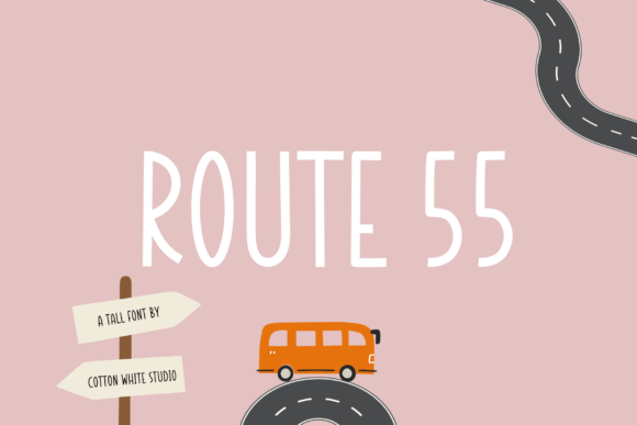 Route 55 Font - Featured Image