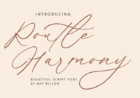 Routle Harmony Font - Featured Image