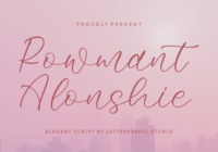 Rowmant Alonshie Font - Featured Image