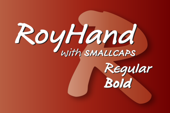 RoyHand Regular and Bold  Font - Featured Image