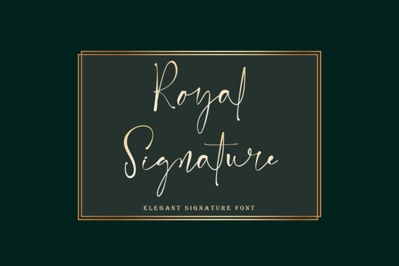 Royal Signature Font - Featured Image