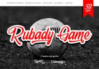 Rubady Game Font - Featured Image