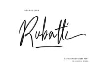 Rubatti Font - Featured Image
