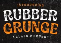 Rubber Grunge Font - Featured Image