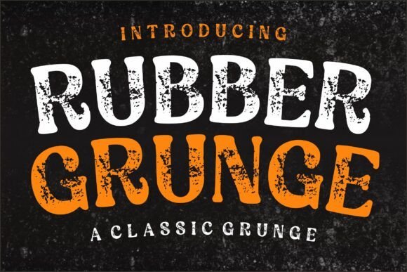 Rubber Grunge Font - Featured Image