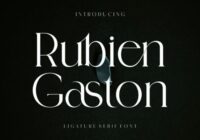 Rubien Gaston Font - Featured Image