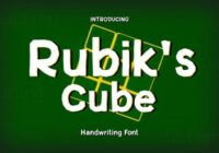 Rubik's Cube Font - Featured Image
