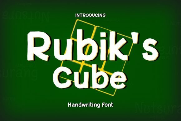 Rubik's Cube Font - Featured Image