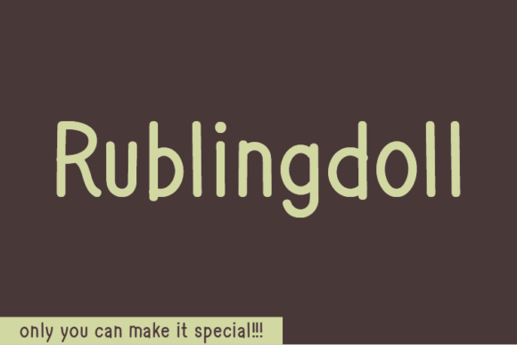 Rublingdoll Font - Featured Image