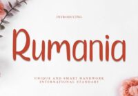 Rumania Font - Featured Image