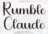 Rumble Claude Font - Featured Image