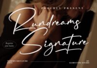 Rundreams Signature Font - Featured Image