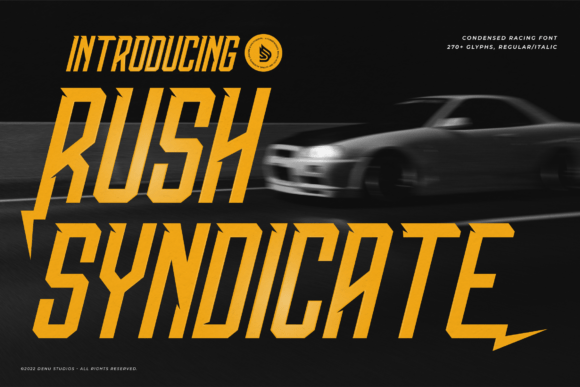 Rush Syndicate Font - Featured Image