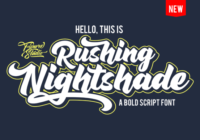 Rushing Nightshade Font - Featured Image