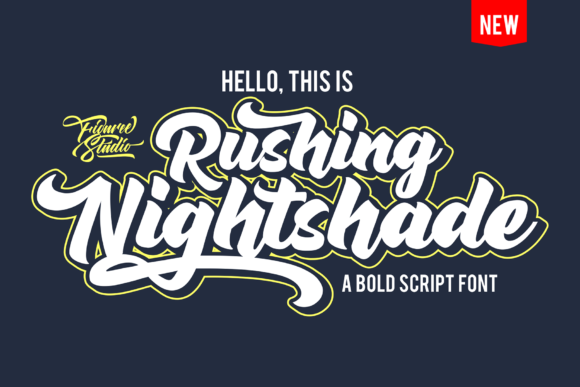 Rushing Nightshade Font - Featured Image