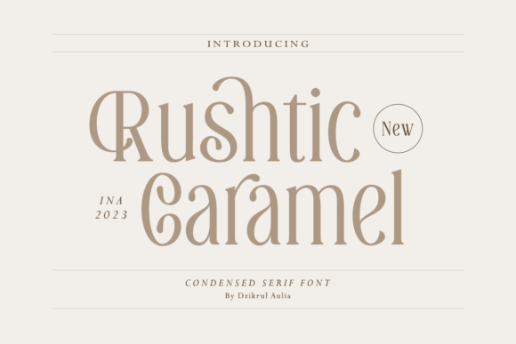 Rushtic Caramel Font - Featured Image