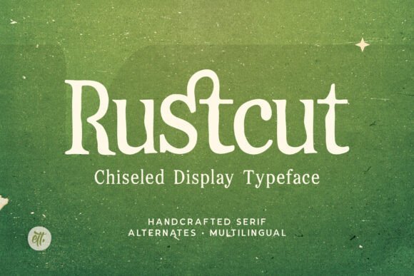 Rustcut Font - Featured Image
