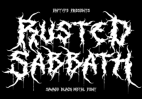 Rusted Sabbath Font - Featured Image
