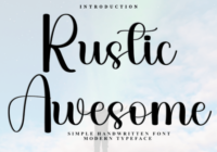 Rustic Awesome Font - Featured Image