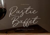 Rustic Buffet Font - Featured Image