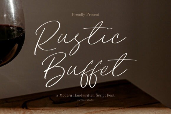 Rustic Buffet Font - Featured Image