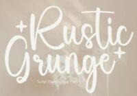 Rustic Grunge Font - Featured Image
