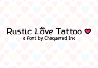 Rustic Love Tattoo Font - Featured Image