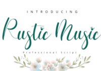 Rustic Music Font - Featured Image