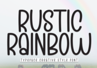Rustic Rainbow Font - Featured Image