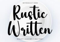 Rustic Written Font - Featured Image