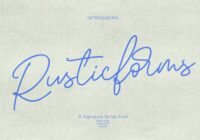 Rusticforms Font - Featured Image