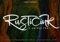 Rusticink Font - Featured Image