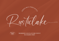 Rusticlake Font - Featured Image