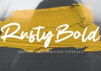 Rusty Bold Font - Featured Image