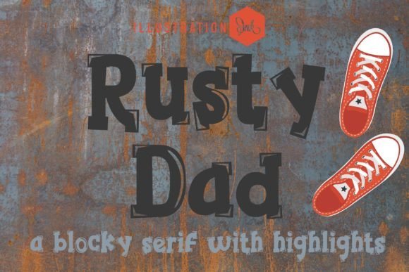 Rusty Dad Font - Featured Image