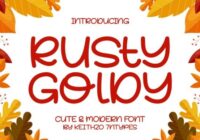 Rusty Goldy Font - Featured Image